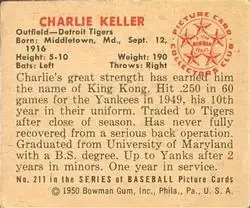 Back of Charlie Keller