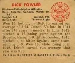 Back of Dick Fowler