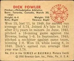 Back of Dick Fowler