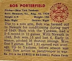 Back of Bob Porterfield