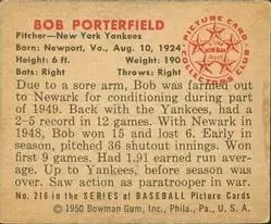 Back of Bob Porterfield