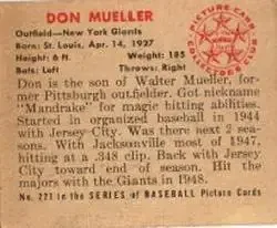 Back of Don Mueller