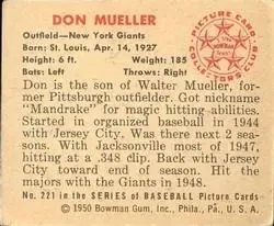 Back of Don Mueller