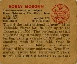 Back of Bobby Morgan