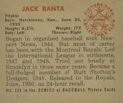 Back of Jack Banta