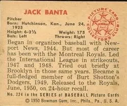 Back of Jack Banta