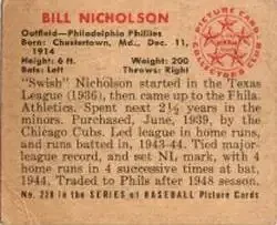 Back of Bill Nicholson