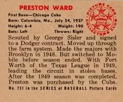 Back of Preston Ward
