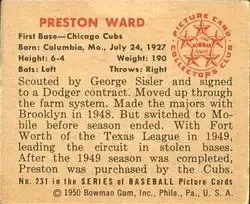 Back of Preston Ward