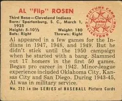 Back of Al "Flip" Rosen