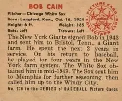 Back of Bob Cain