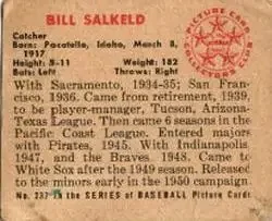 Back of Bill Salkeld