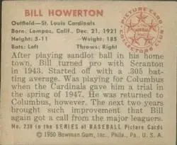 Back of Bill Howerton