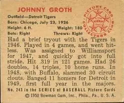 Back of Johnny Groth