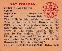 Back of Ray Coleman