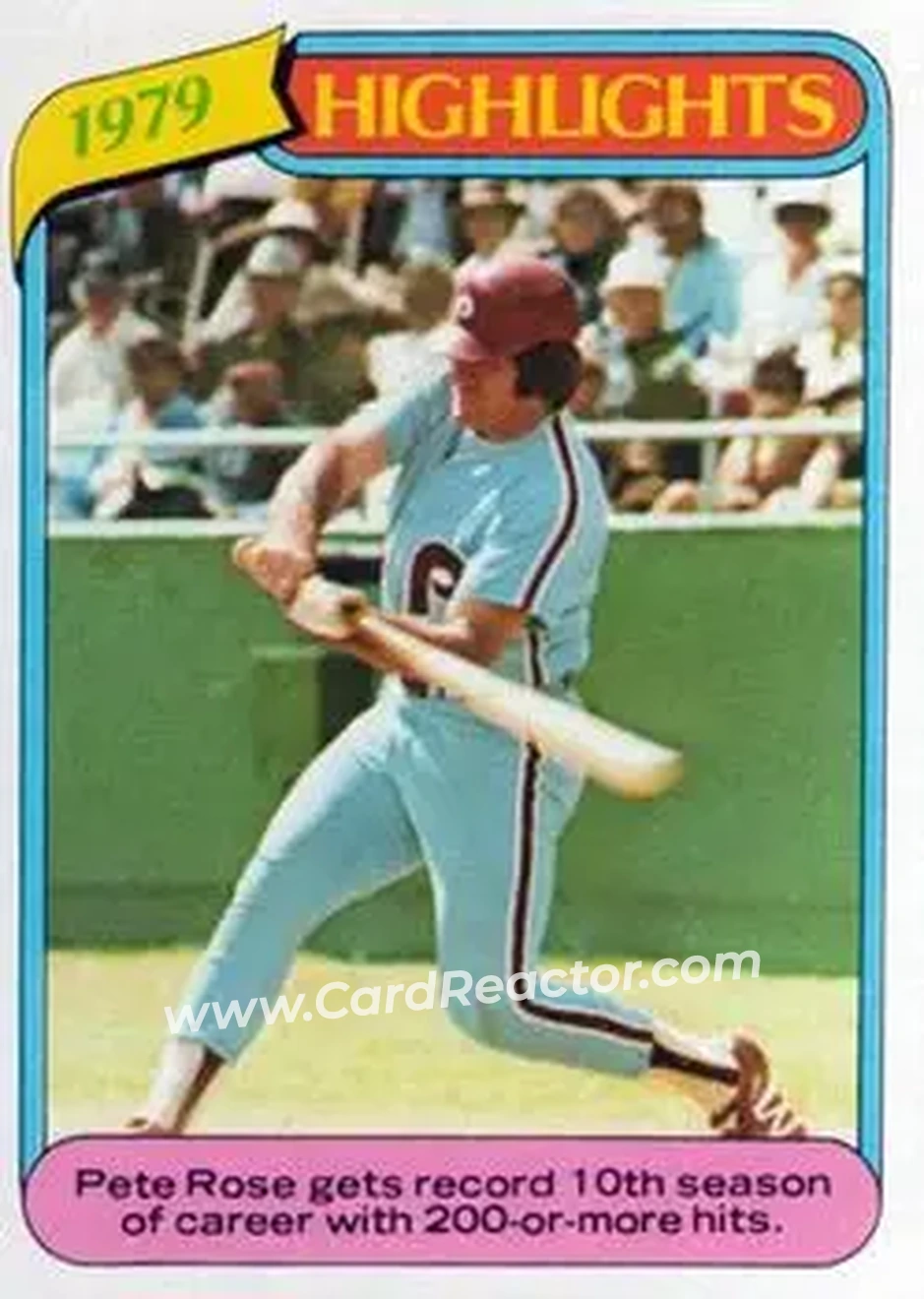 1980 Topps #4 - Pete Rose - Philadelphia Phillies