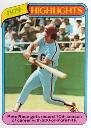 1980 Topps #4 Pete Rose