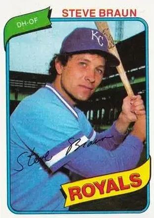 1980 Topps #9 - Steve Braun - Kansas City Royals