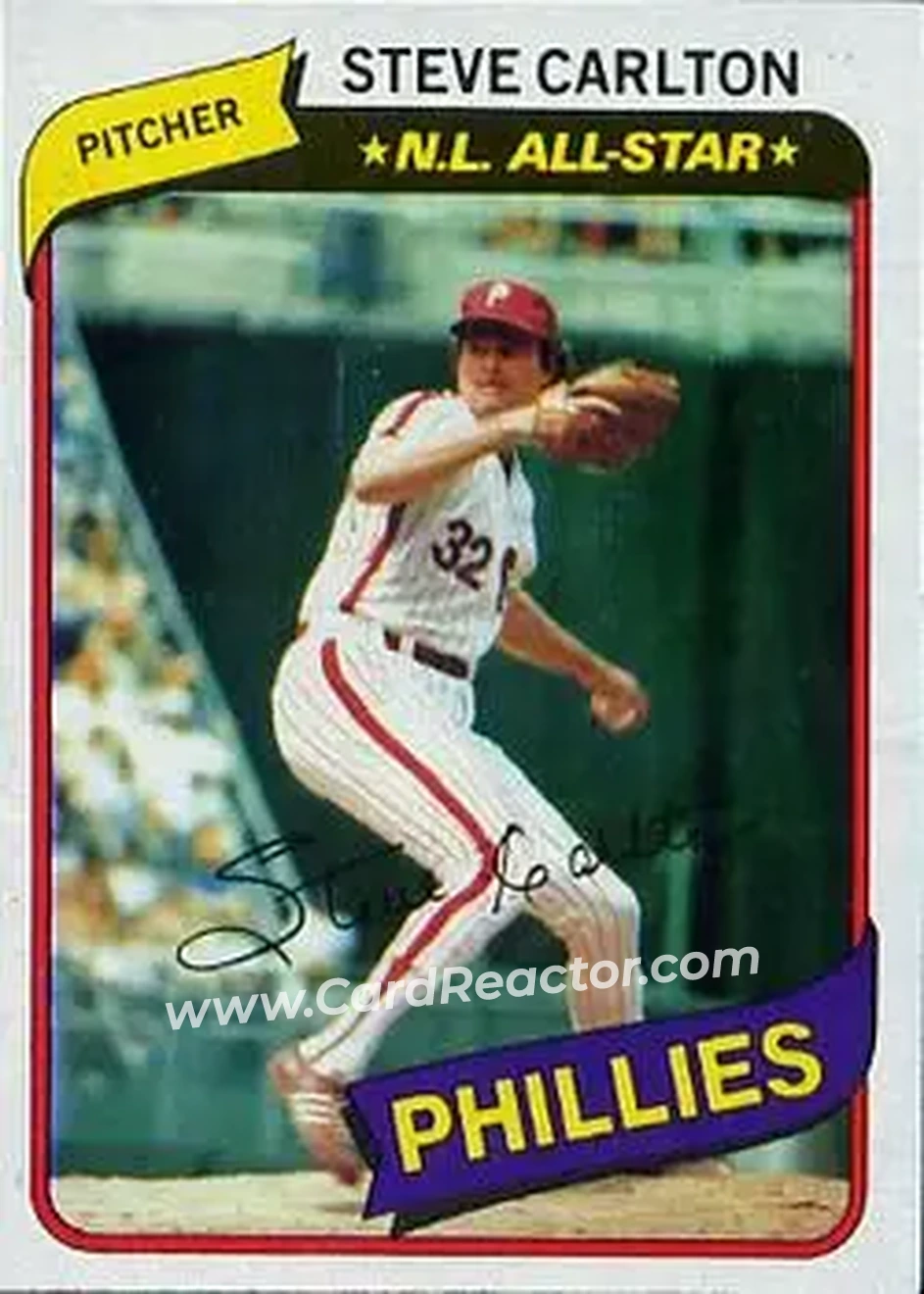 1980 Topps #210 - Steve Carlton - Philadelphia Phillies 1980 Topps #210 - Steve Carlton - Philadelphia Phillies