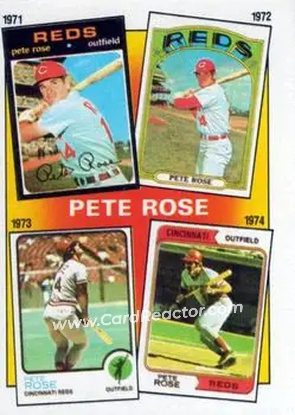 1986 Topps #4 Years: 1971 1974