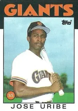 1986 Topps #12 Jose Uribe