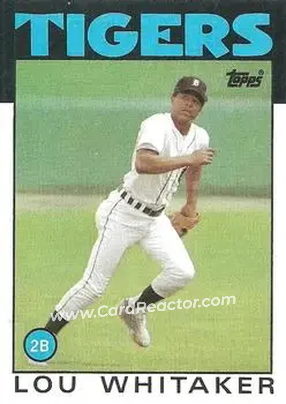 1986 Topps #20 Lou Whitaker