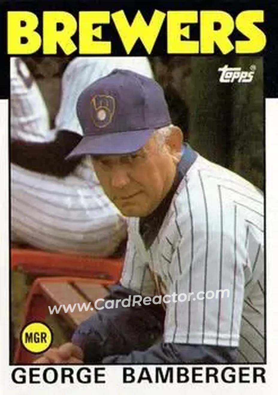 1986 Topps #21 George Bamberger
