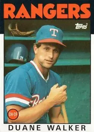 1986 Topps #22 Duane Walker