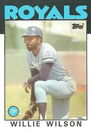 1986 Topps #25 Willie Wilson