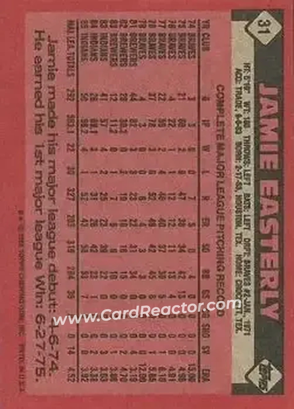 Back of Jamie Easterly