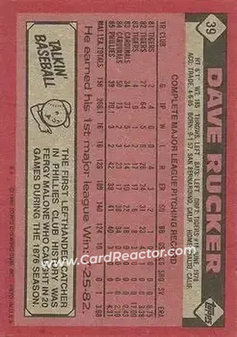 Back of Dave Rucker