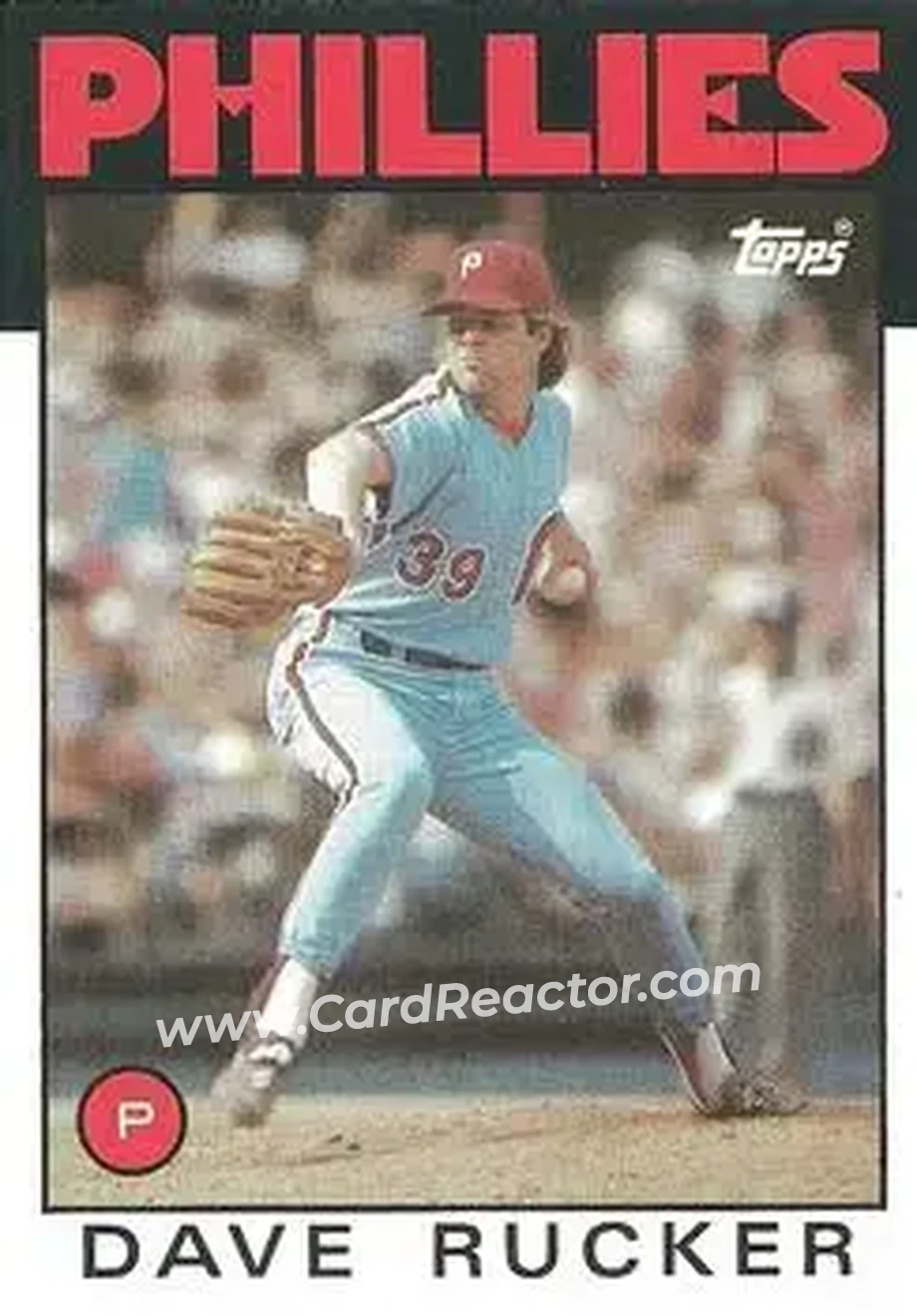 1986 Topps #39 Dave Rucker