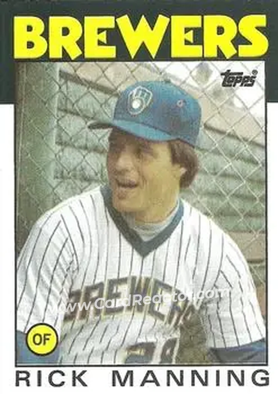 1986 Topps #49 Rick Manning