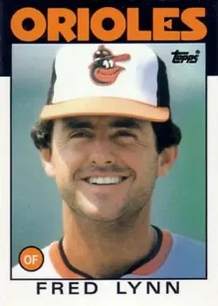 1986 Topps #55 Fred Lynn