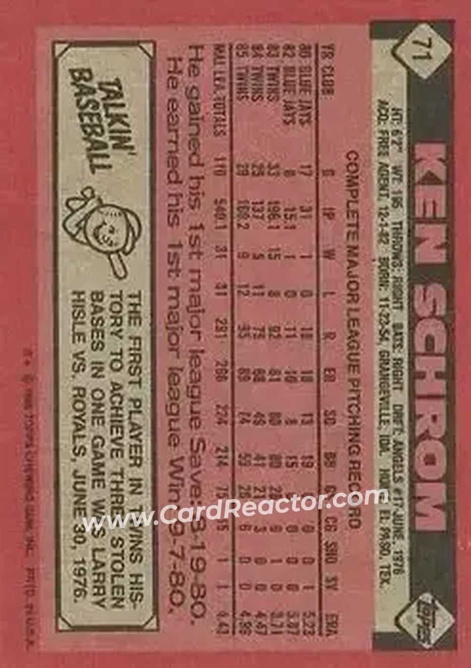 Back of Ken Schrom