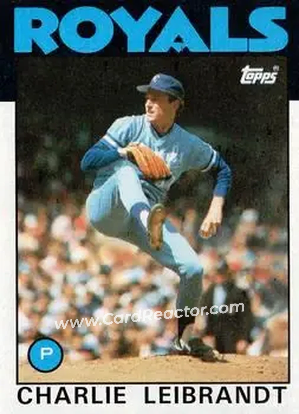 1986 Topps #77 Charlie Leibrandt