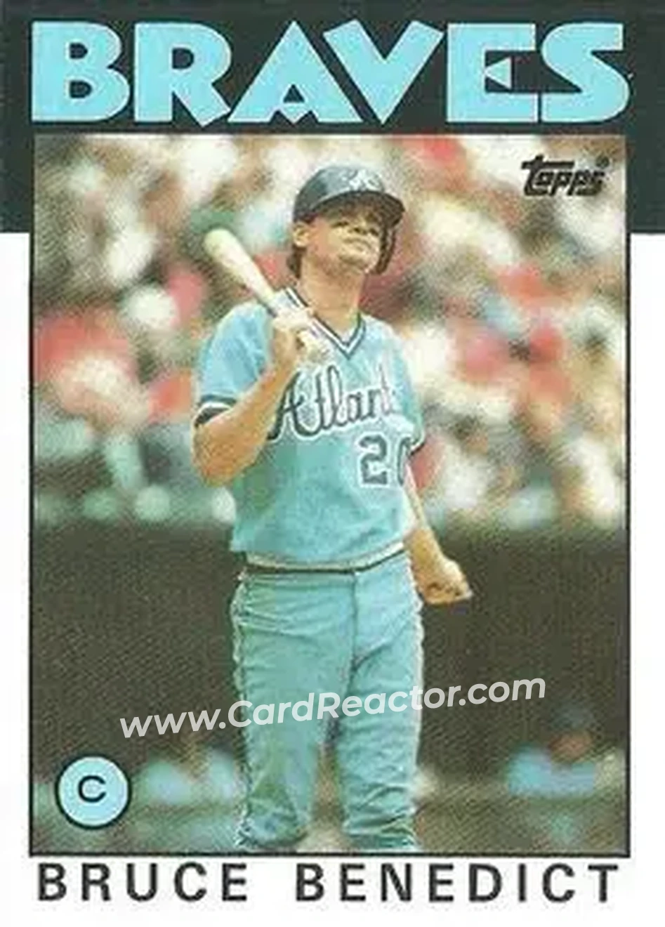 1986 Topps #78 Bruce Benedict