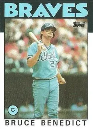 1986 Topps #78 Bruce Benedict