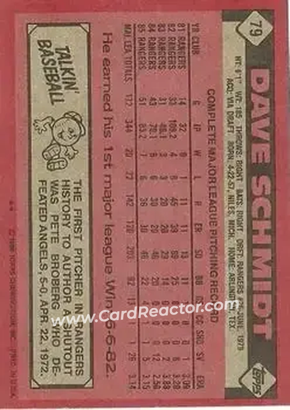 Back of Dave Schmidt