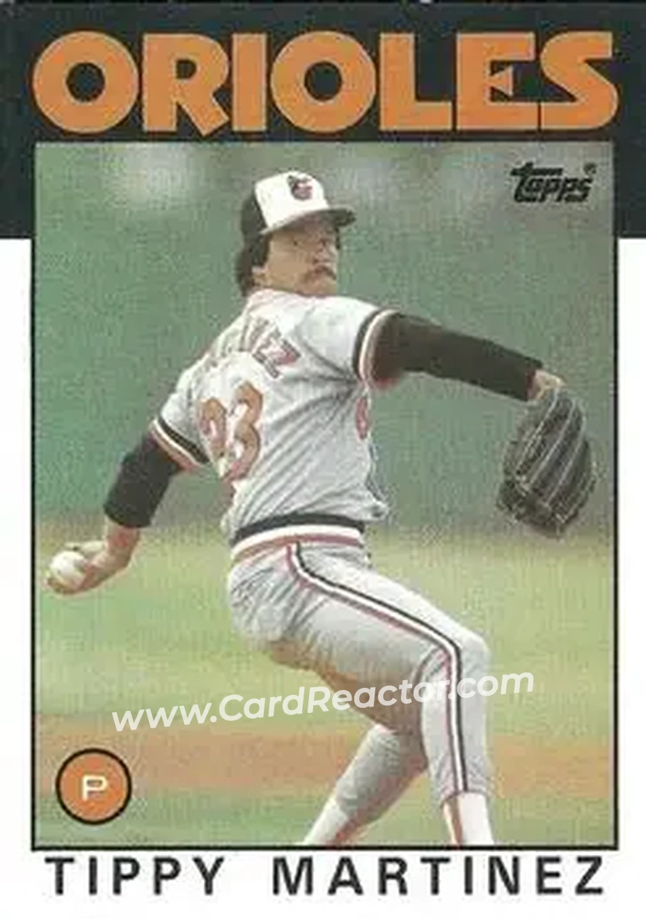 1986 Topps #82 Tippy Martinez