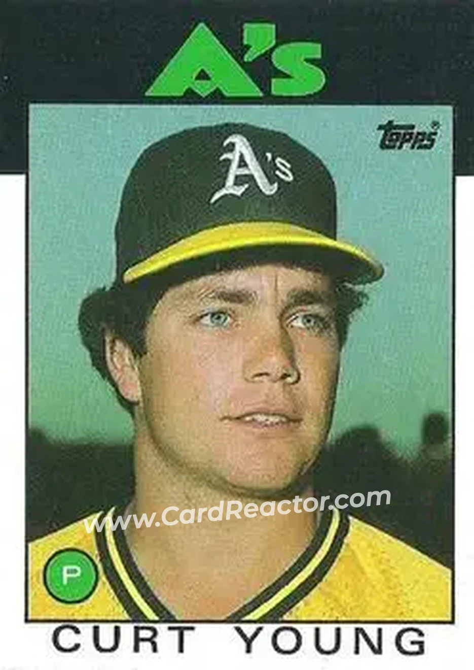 1986 Topps #84 Curt Young
