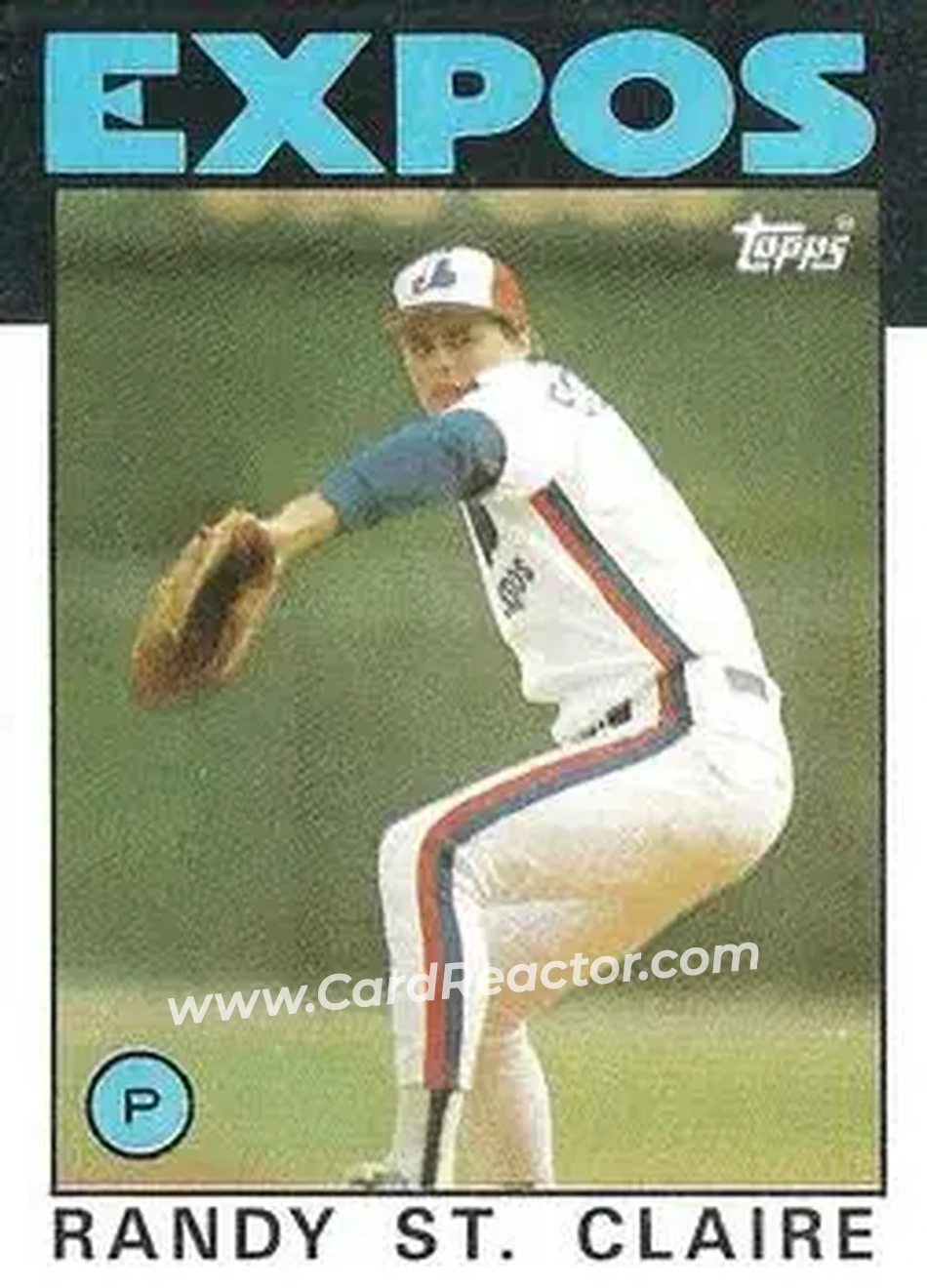 1986 Topps #89 Randy St. Claire