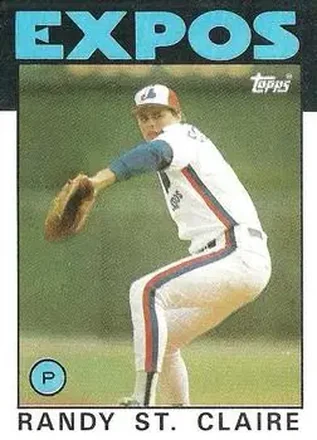 1986 Topps #89 Randy St. Claire