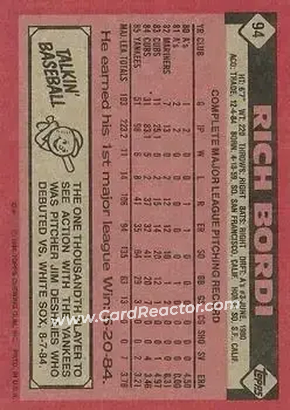 Back of Rich Bordi