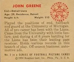 Back of John Greene
