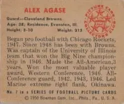 Back of Alex Agase