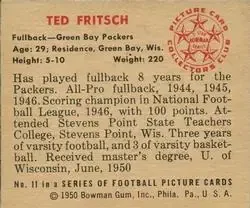 Back of Ted Fritsch