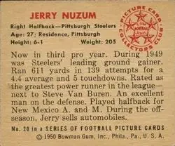 Back of Jerry Nuzum