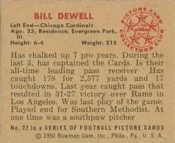 Back of Bill Dewell