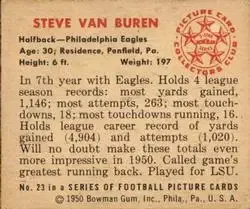 Back of Steve Van Buren